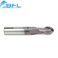 Herramienta de corte CNC BFL Fresa de carburo sólido Nariz End Mill Fresa